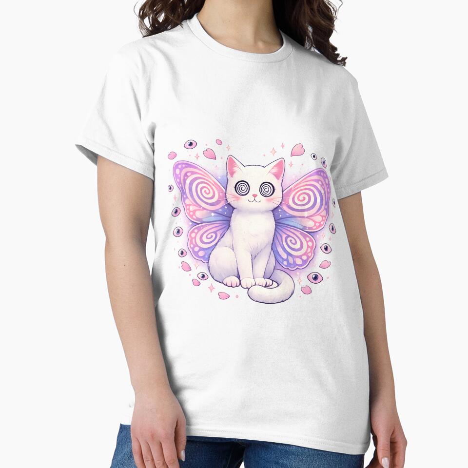 Spiral‑Eyes Butterfly Cat – Cute Dreamcore Winged Pet by Rawecz Studio