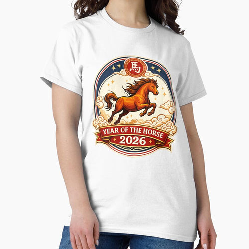 2026 Year of the Horse Chinese New Year Logo – Lunar New Year Zodiac Design by ParfaitPrints