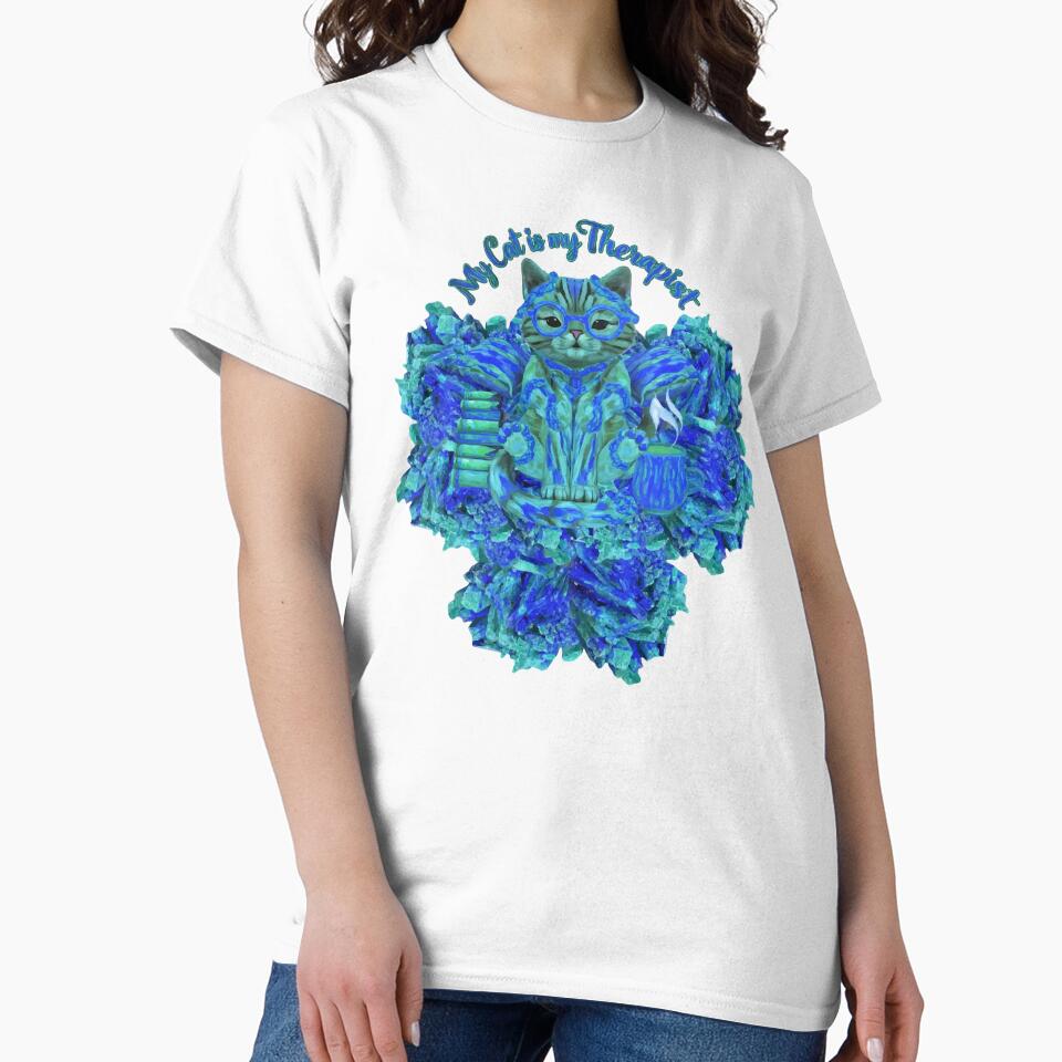 My Cat is My Therapist with Azurite by ArtDesignTp