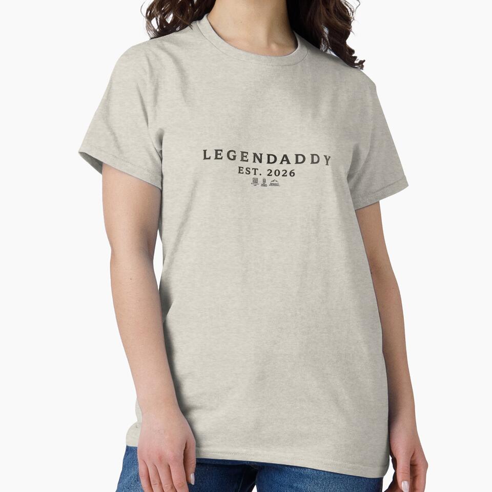 Legendaddy Est. 2026 – Minimalist New Dad Typography Design by RaresS