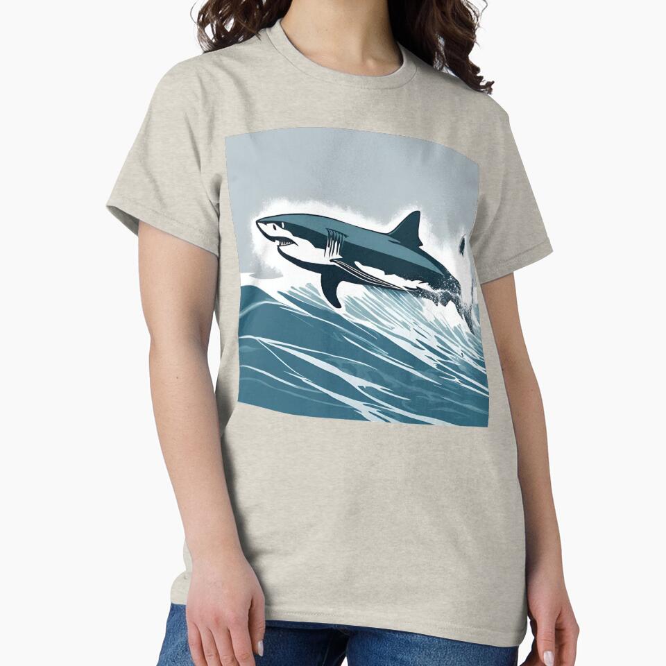 Cute white shark lover's by Yeyishop