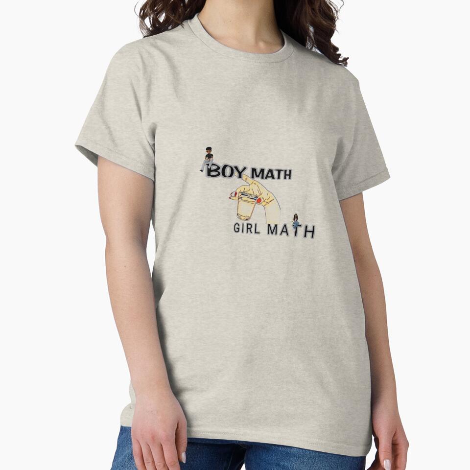 Funny Boy Math Girl Math Aesthetic Pop Culture Meme Design by Dream Weave Studio