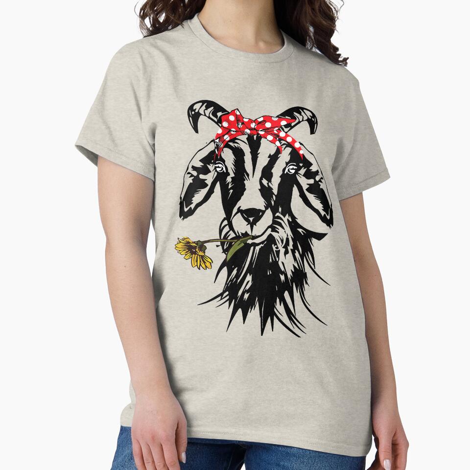 Goats Bandana Farm Animal Lover Funny Goat Graphics by DavidAlun