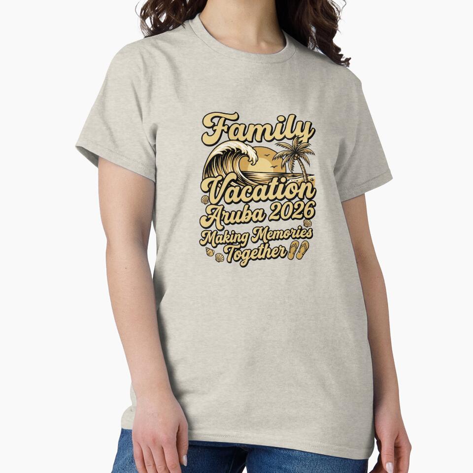 aruba 2026 family beach trip matching vacation design by ArtDesignTp