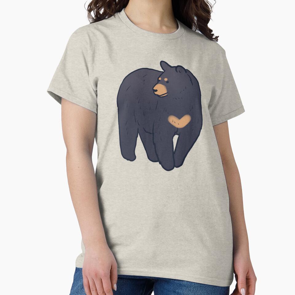 Cute black bear by Mayarart