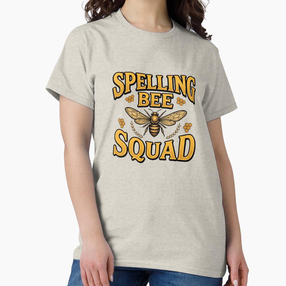 spelling bee squad cute teacher cartoon bee design by ArtDesignTp