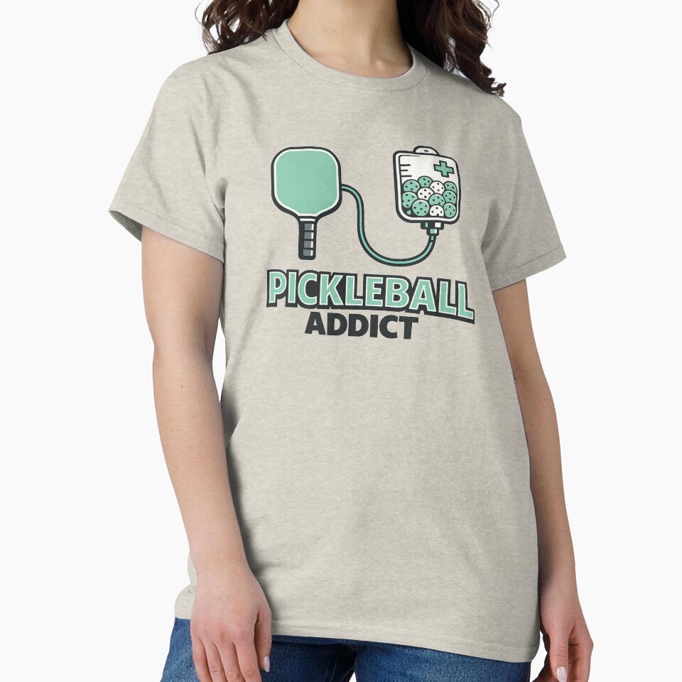 Pickleball Addict Funny IV Drip Design by gagepd