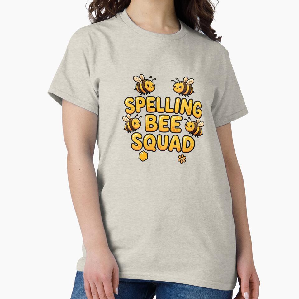 spelling bee squad teacher cartoon bee school graphic by ArtDesignTp