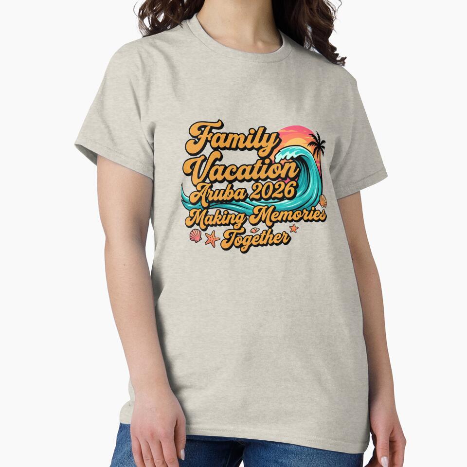 family trip aruba 2026 beach vibes matching design by ArtDesignTp