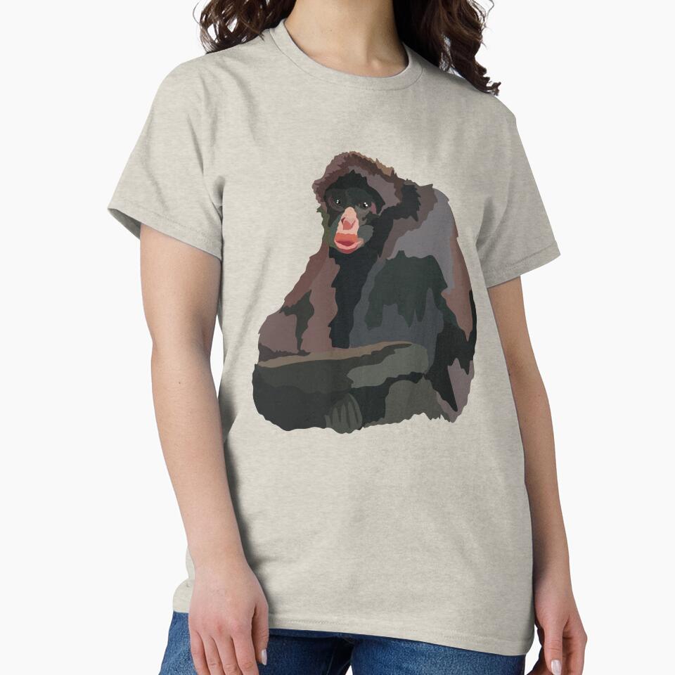 P is for Peruvian Spider Monkey,Peruvian Spider Monkey – Graceful Rainforest Primate of Peru Illustration by PrettylittlepastelUk