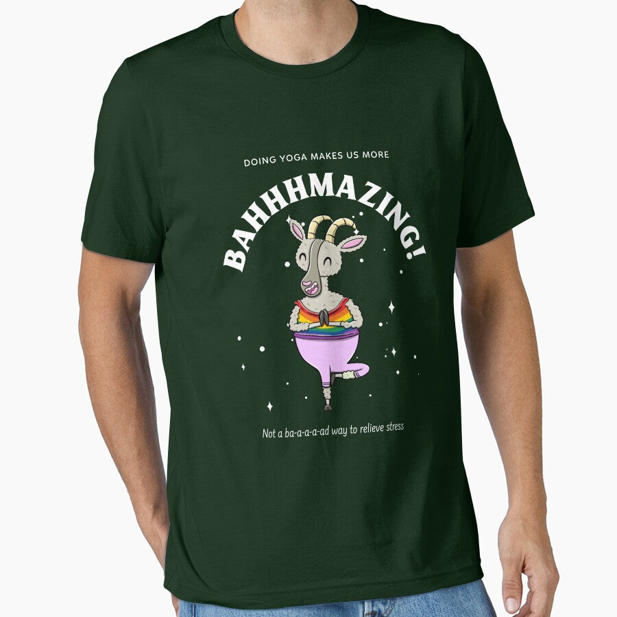 Funny goat yoga - yoga lgbtq by ImaginarStore