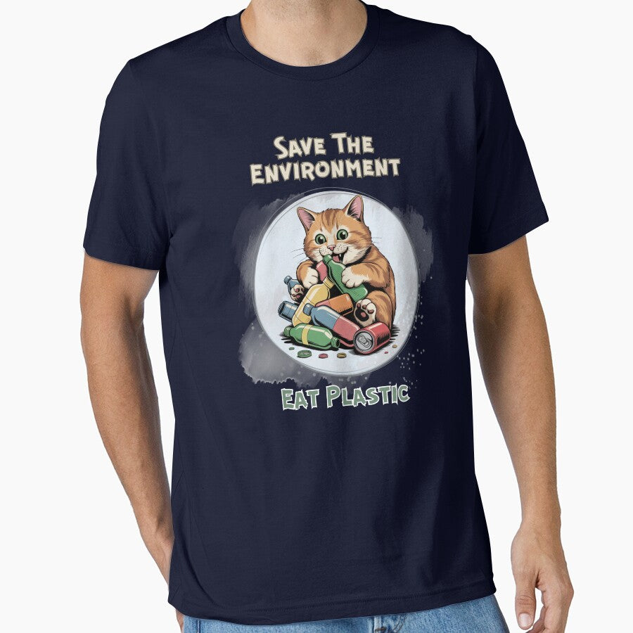 Save The Environment Eat Plastic by Artur-GrafiTee