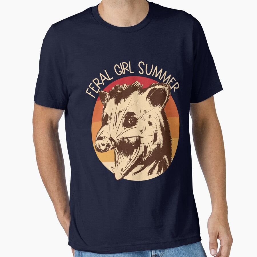 Feral Girl Summer Possum Retro Women's Feral Girl Summer Gear by DynamicDesign