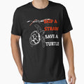 Skip A Straw Save A Turtle Shirt by BCreative4U