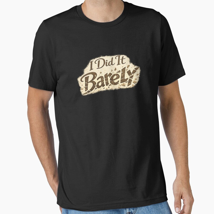 I Did It Barely Graduation Shirt – Funny Anti Motivation Grad Tee 2026 by Final Chance Designs⭐️⭐️⭐️⭐️⭐️