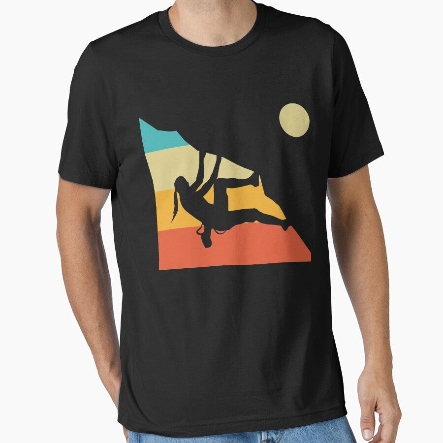 Retro Climbing Bouldering Boulderer Climber Free Speed by 4tomic