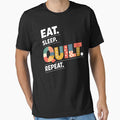 Eat Sleep Quilt Repeat Quilter by FreshVibe Prints