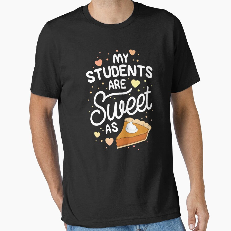 This Math Teacher Loves Pumpkin Pie T-Shirt Halloween Gift by 14thFloor
