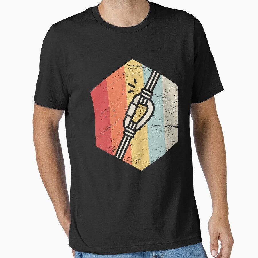 Retro 70s Rock Climbing Icon by Jam Jar