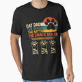 Vintage Cat Dad The Man Myth Snack Dealer Funny Fathers Day by will freed18