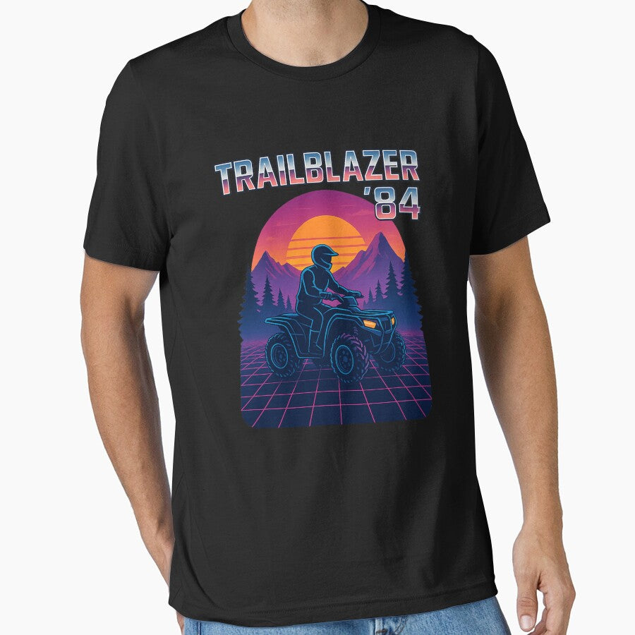 Trailblazer '84 ATV – Retro Synthwave Off-Road T-Shirt by PrintNThreads