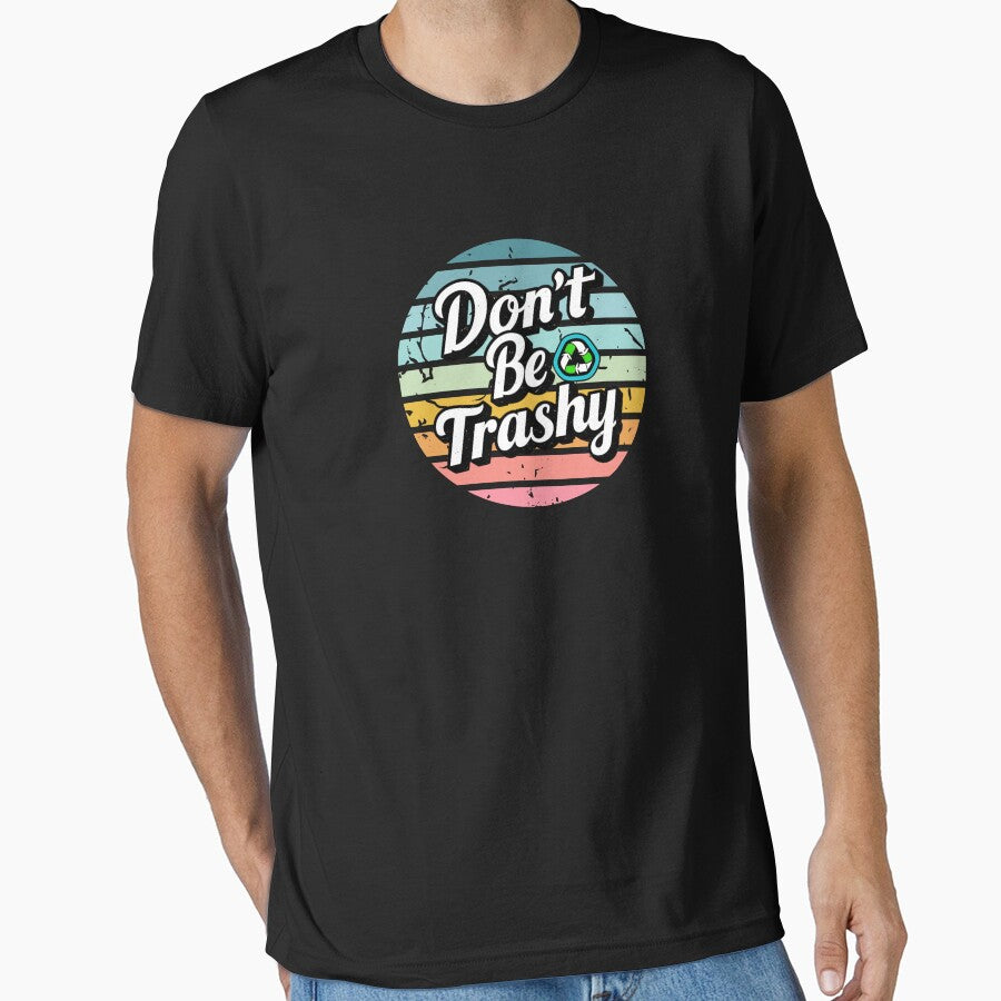 Retro Don't Be Trashy Recycle Save The Environment Earth Day Matching by WildAuraArt