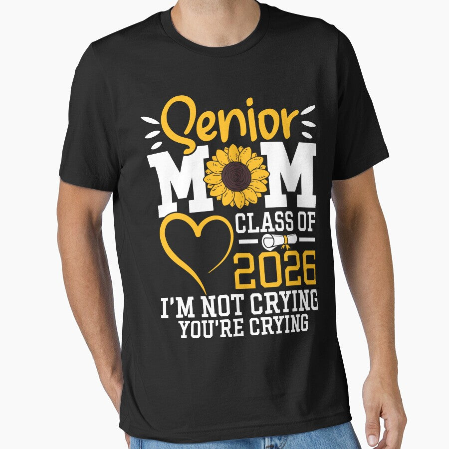 Senior Mom 2026 Shirt, Proud Mom of Class of 2026 T-Shirt, Graduation Mom Tee, Class of 2026 Family Shirt, High School Senior Mom Gift by printshirtart