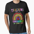 Teaching On A Twosday 2-22-22 22nd February 2022 Leopard Rainbow Print by stareongroup