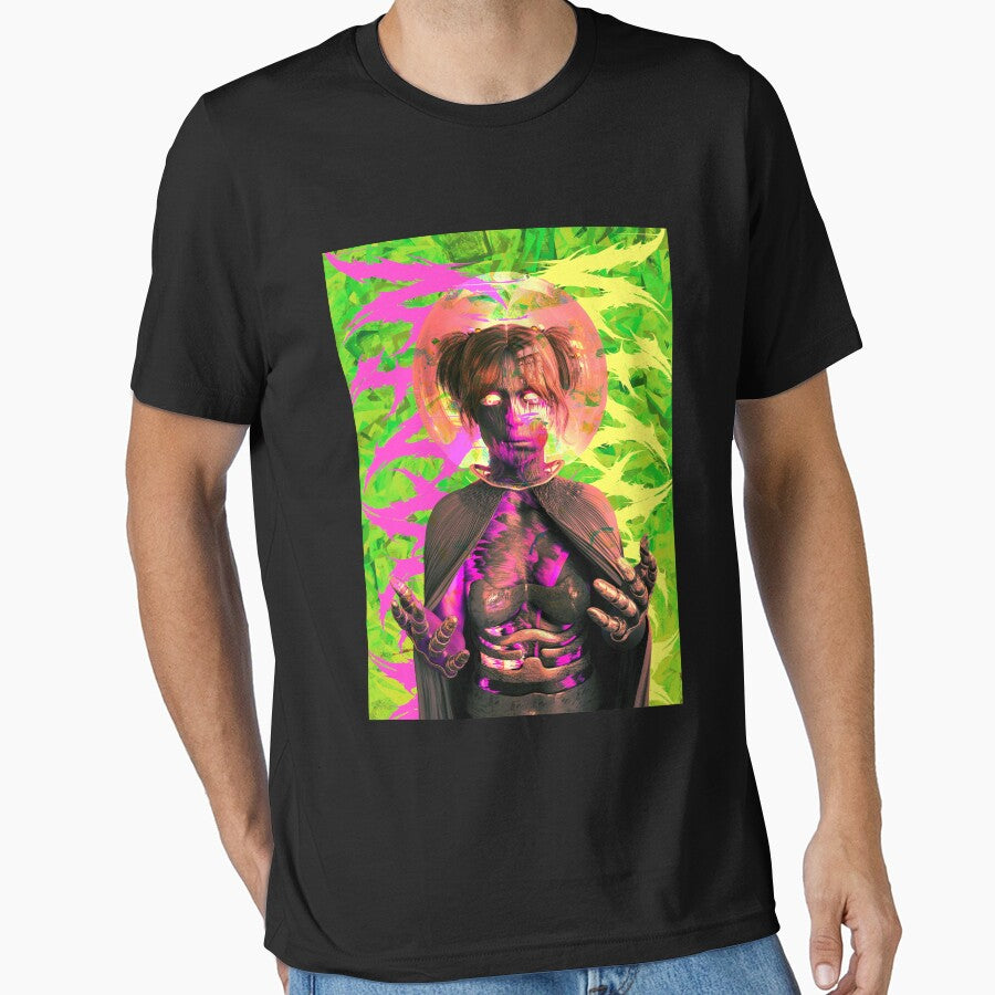 Weird Alien Girl T-Shirt – Surreal Monster Graphic Tee, Y2K Aesthetic Streetwear, Creepy Cute Art Shirt by MugSIn