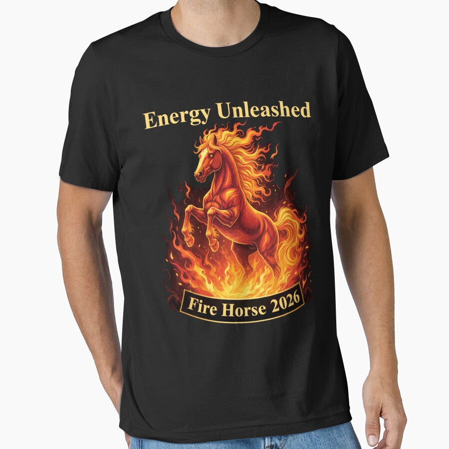 Energy Unleashed Fire Horse 2026 Zodiac Art by PixelQ