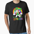 Lepricorn Unicorn St Patricks Day T-Shirt Kids Girls Lucky T-Shirt by Bright-Marque