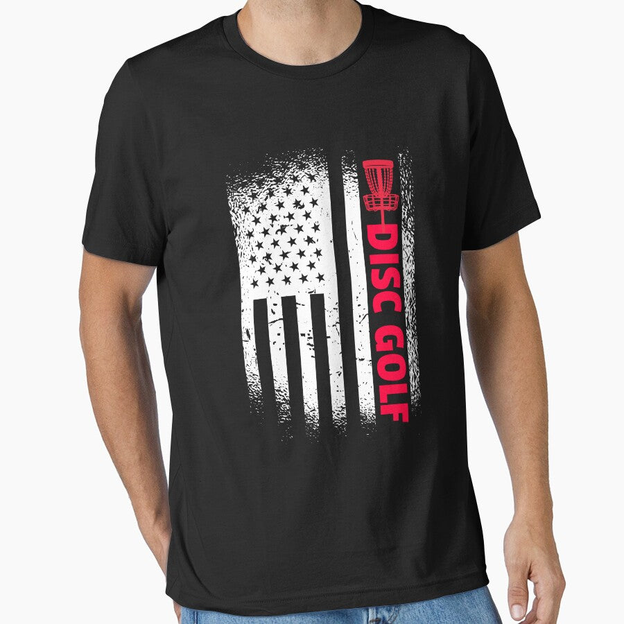 Disc Golf American Flag Frisbee Golf Patriotic Disc Golf Gear by DynamicDesign