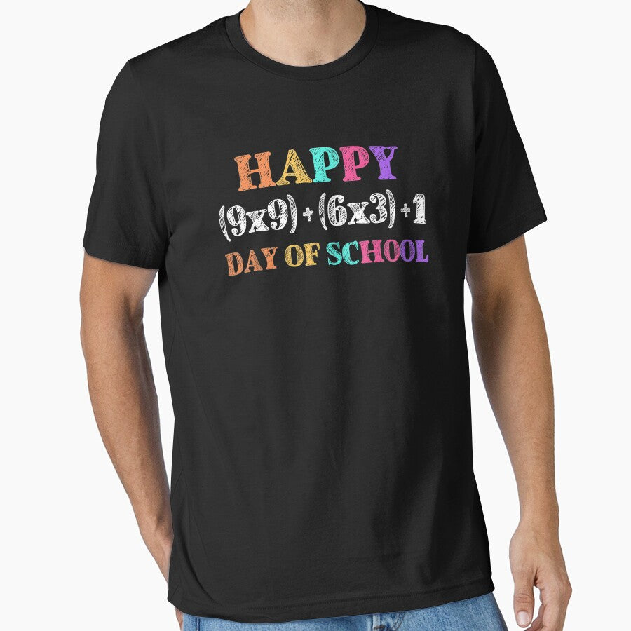 Funny Math Formula 100 Days Of School Teacher Boys Girls T-Shirt by DeringerVerile