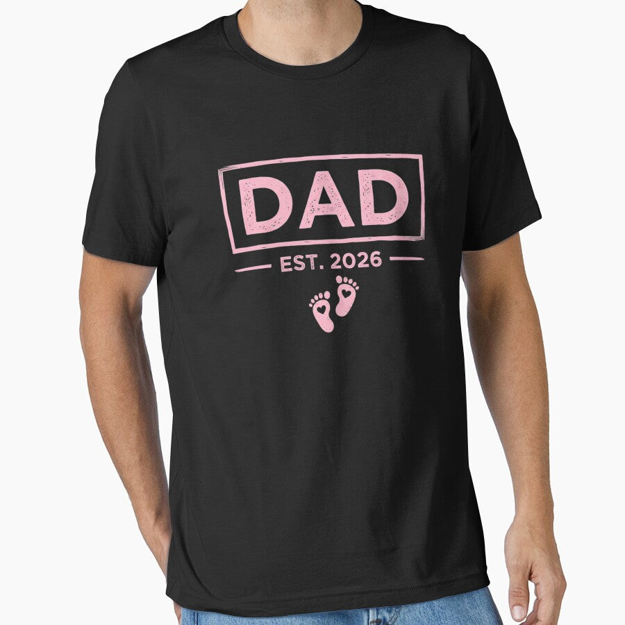 Dad Est. 2026 Expecting Father Baby Announcement by SofenArt