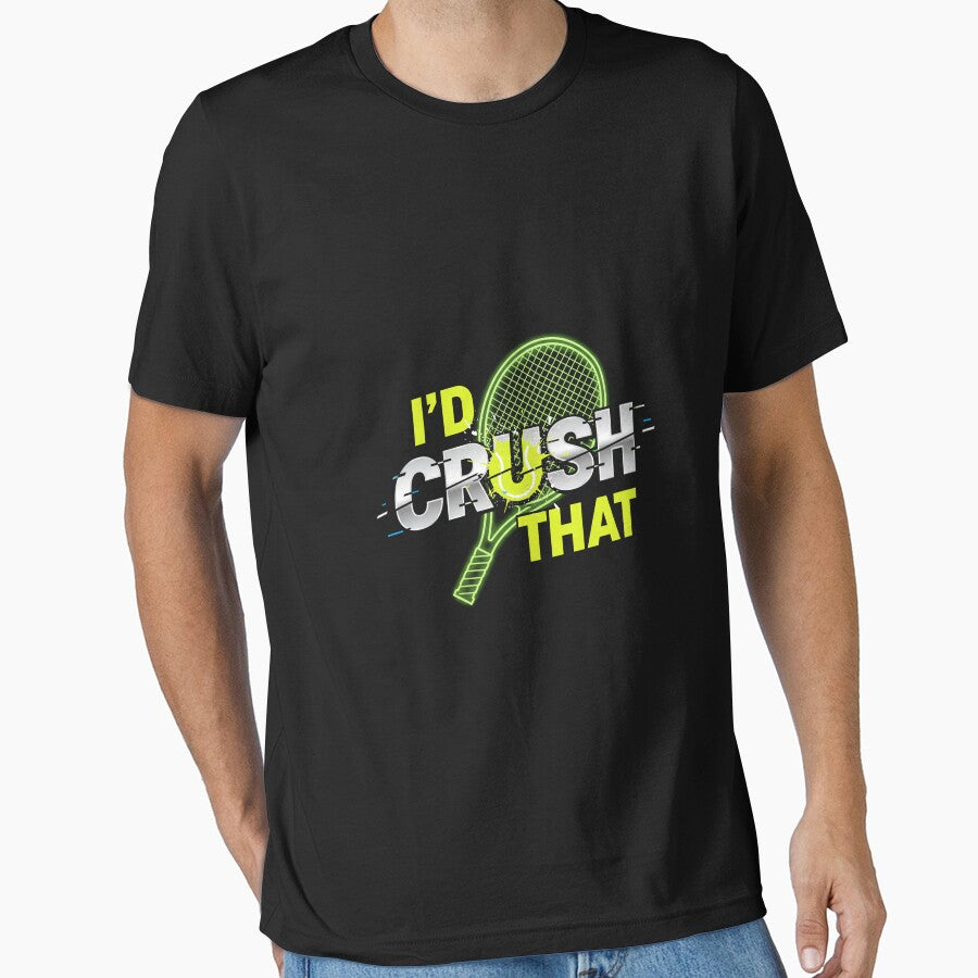 I'd Hit That Tennis Ball Funny Sports Pun Gift by Merchifyme2000