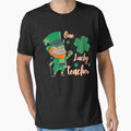 One Lucky Teacher Retro Vintage St Patrick's Day by Belhbib Art ⭐⭐⭐⭐⭐