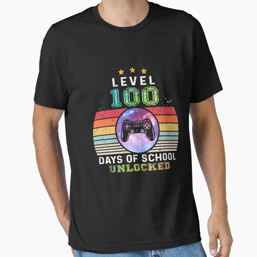 Level 100 Days Of School Unlocked Completed Gamer For Kids and Boys by stareongroup