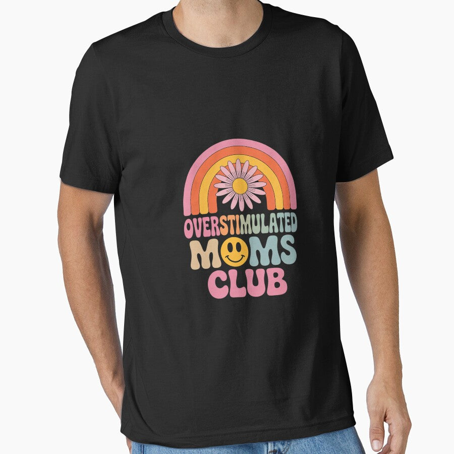 Overstimulated Moms Club Cool Moms Club Groovy by MythWoot