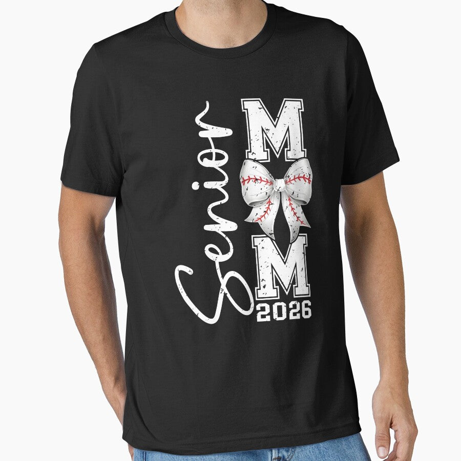 Senior Mom Class of 2026 Baseball Graduation Coquette Bow by jakaun