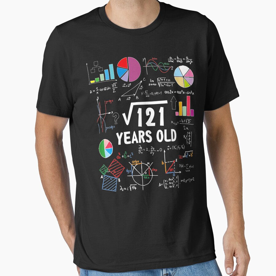 Square Root Of 121 11Th Birthday 11 Year Old Gifts Love Math by GaryArtStudio