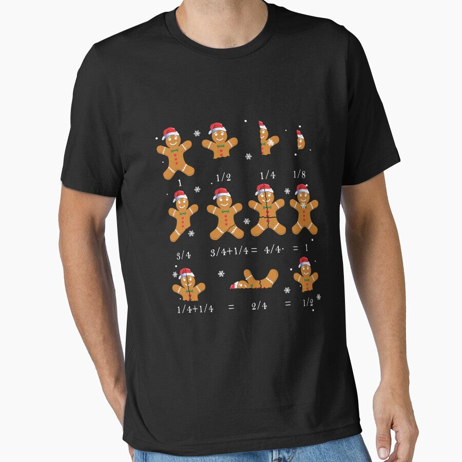 Ugly Christmas Shirt Math Teacher Students Gingerbread Man by KennediWitting