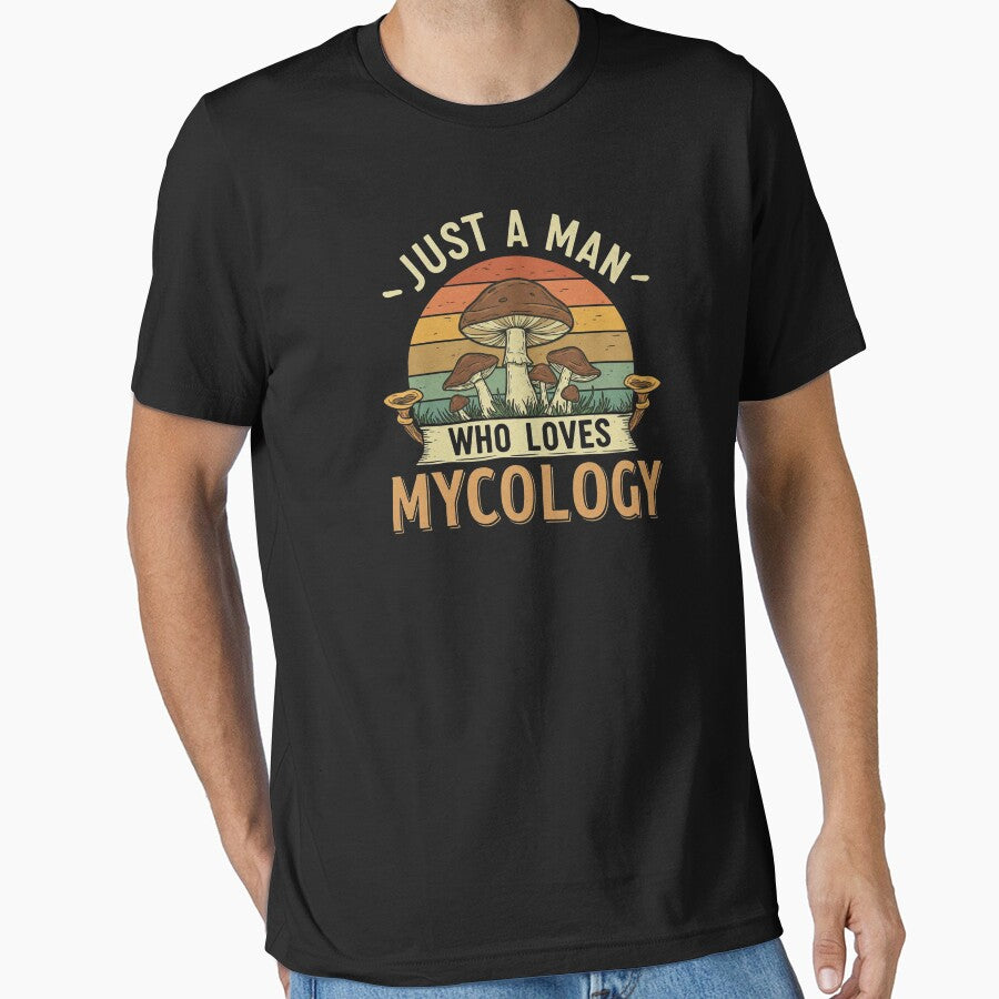 Just a Man Who Loves Mycology | Nature-Inspired and Curious Graphic by Tw1nsAIArt