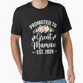 Promoted To Great Mamaw Est. 2026 New Grandparent Announcement Grandmom Gift by SofenArt