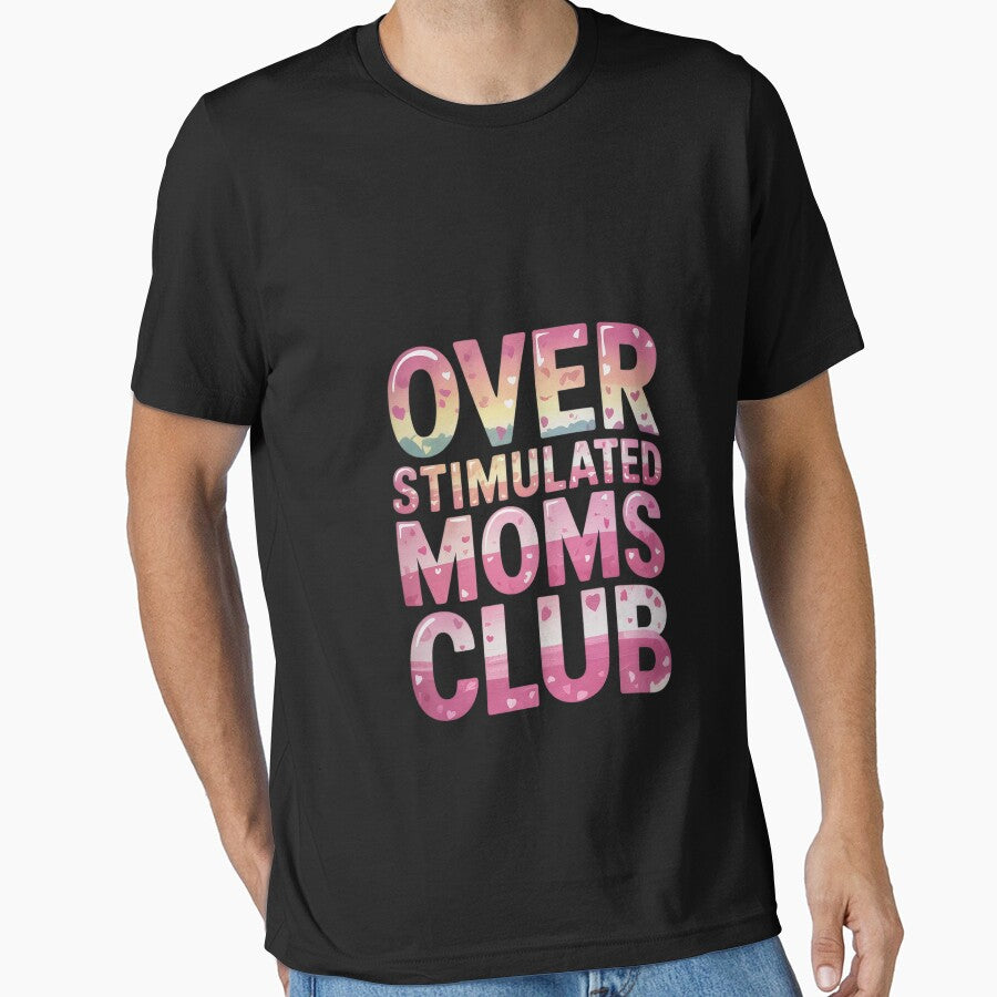 Overstimulated Moms Club Mom Apparel Groovy by FadeOfThrone