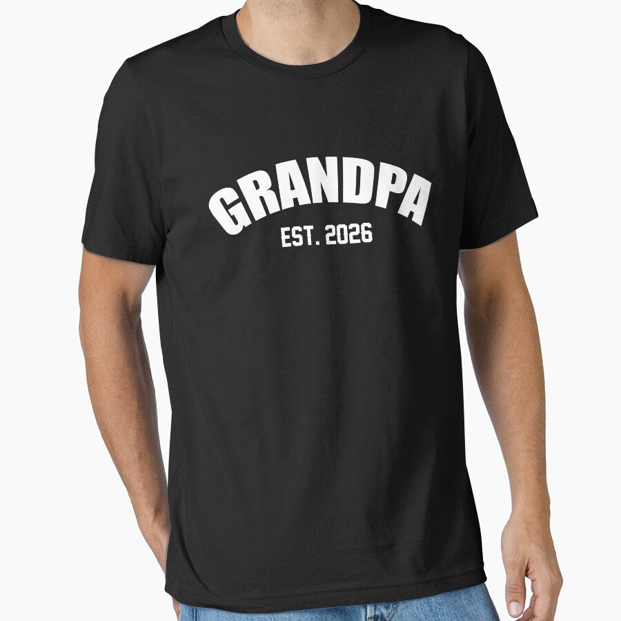 Promoted To Grandpa Est. 2026 Grandparent Baby Announcement by SakuraPxl