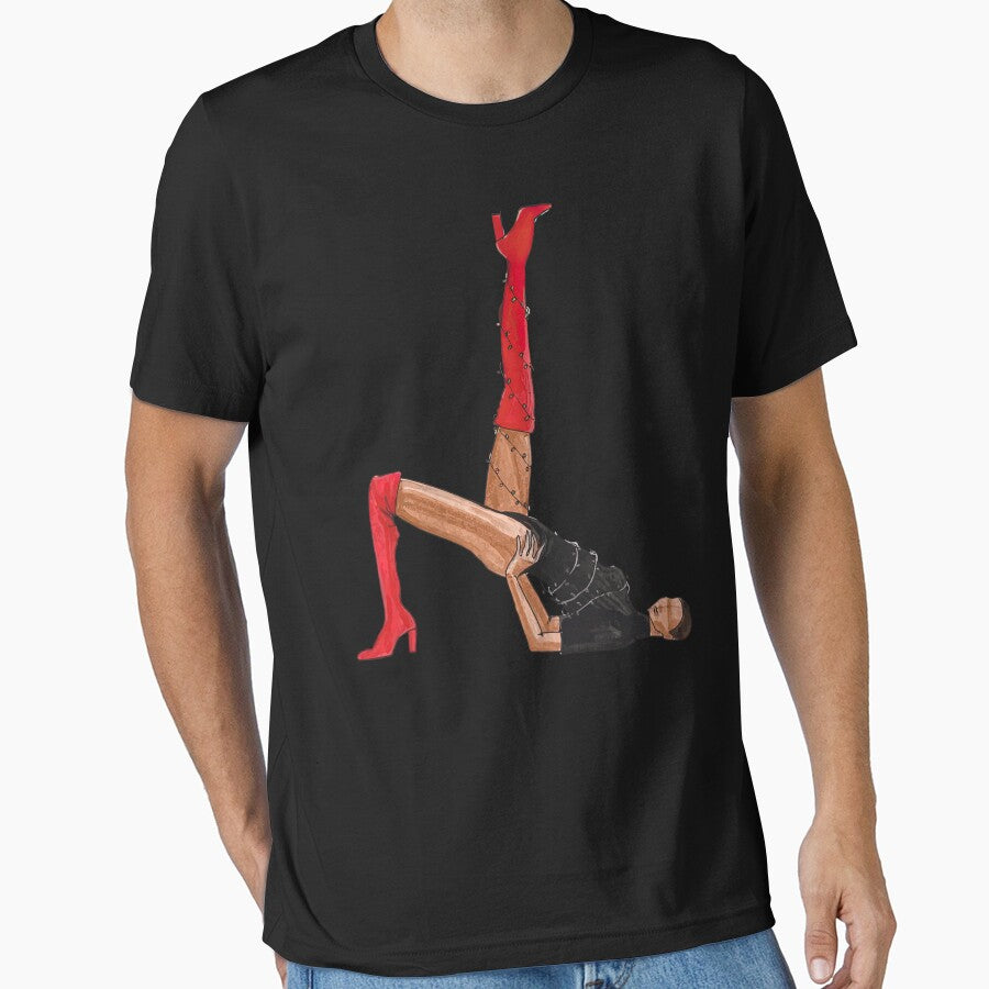 Girl Fashion Illuastration Red Boots by MicholeBrown