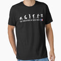 Frisbee The Evolution of Disc Golf Dark Shirts Relaxed Fit by MirLeuschke