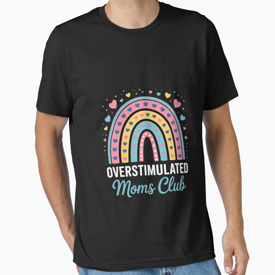 Overstimulated Moms Club Motherhood Trendy Mom Groovy 0 by FadeOfThrone