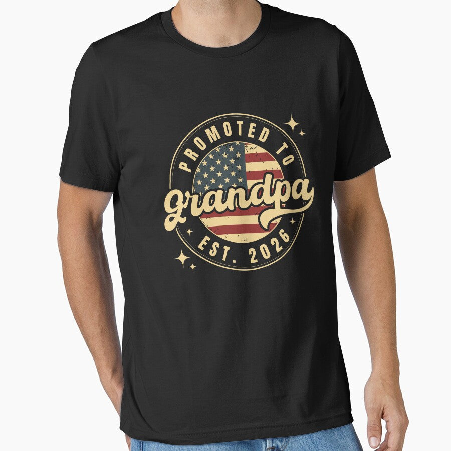 Promoted to Grandpa Est. 2026 New Grandpa USA by SakuraPxl