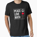 Peace Love Math by CatArtStore
